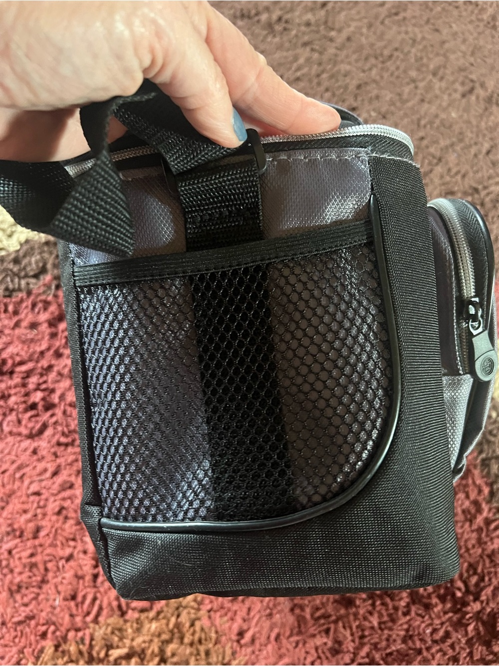 Coleman Black Gray Insulated Cooler Bag with Shoulder Strap - Picture 6 of 7